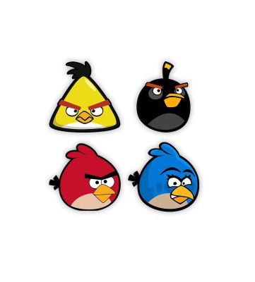 Angry Bird Wooden Fridge Magnet Gift and Decoration Cartoon Theme Magnet | Birthday Gift for Kids  Magnet for Refrigerator